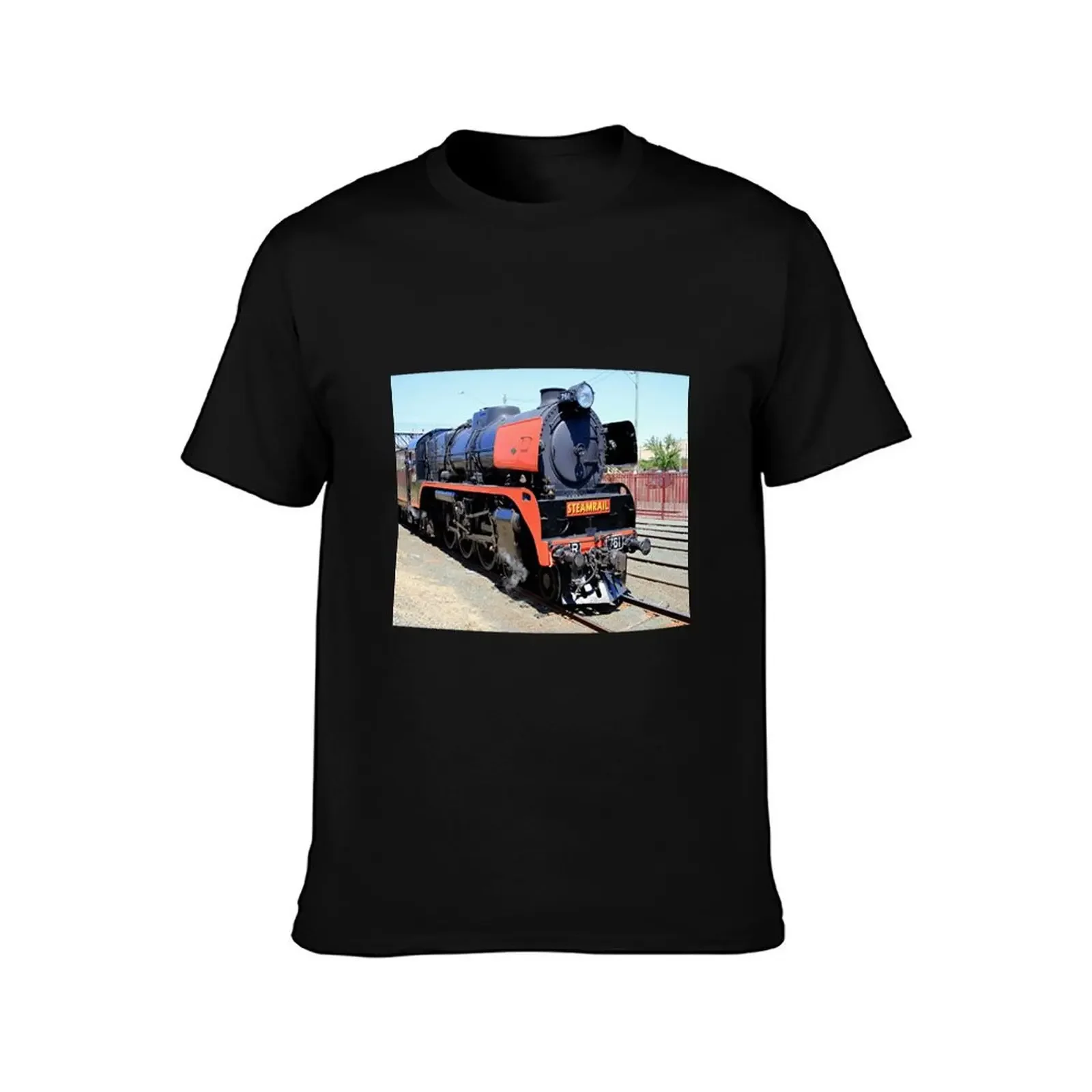 Steam train engine, Victoria, Australia T-Shirt vintage graphic tee graphic t shirt vintage mens graphic t-shirts funny