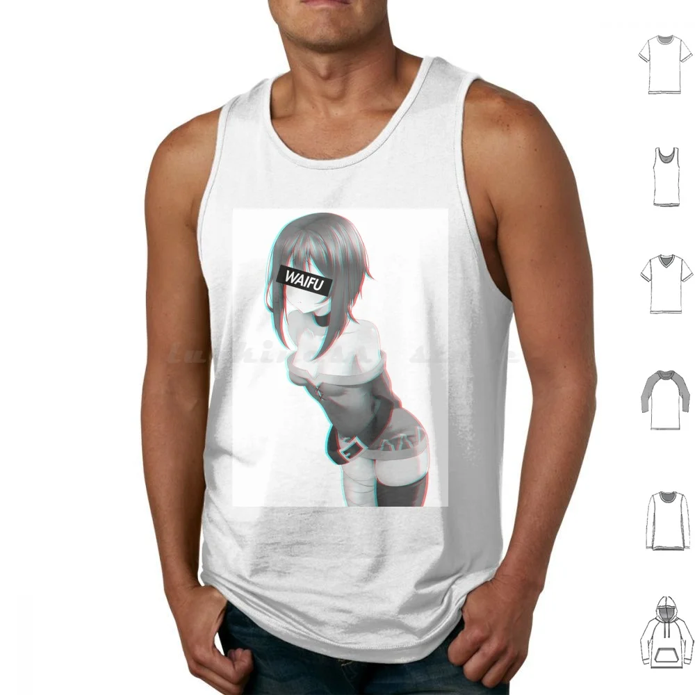 Megumin Waifu Material camisetas sin mangas chaleco sin mangas Hentaik1ng Megumin Kono Suba Waifu Material Waifu Material estético chica