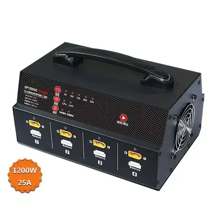 UP1200+ 25A 6S 1200W 8 Channel Agriculture  LiPo LiHV Battery AC Charger For  12S