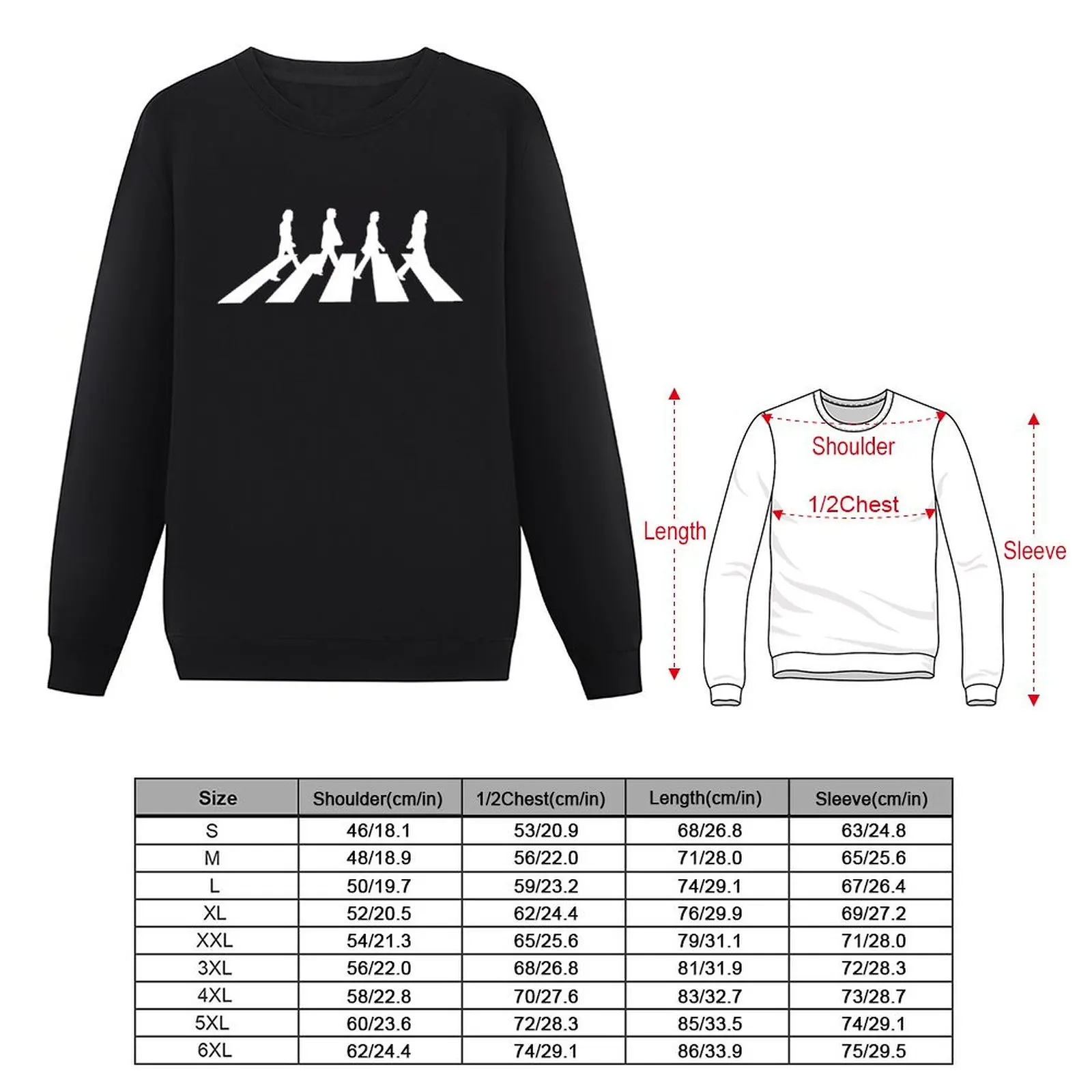 Minimalistic Abbey Road Sweatshirt blouse hooded sweatshirt for men