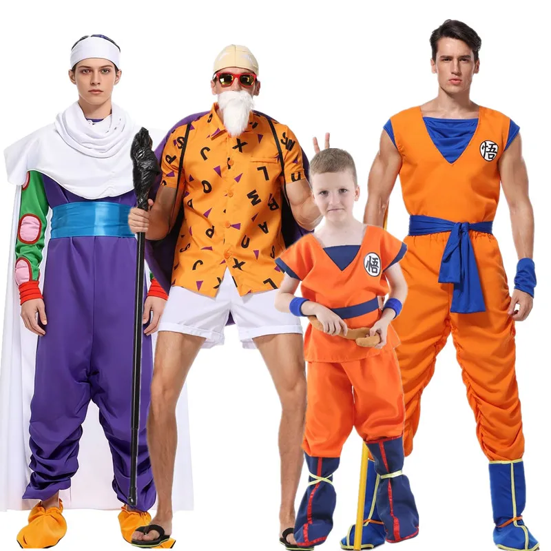 

Halloween Goku Costume Adult Children's Cosplay Anime Performance Clothes Great Demon King Outfit Stage Performance