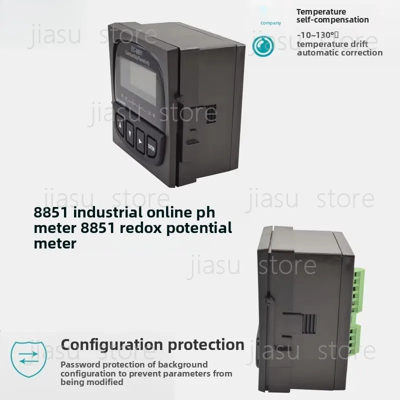 PH-8851 Industrial Online PH Meter, ORP Detector Acidity Controller with Sensor Electrode