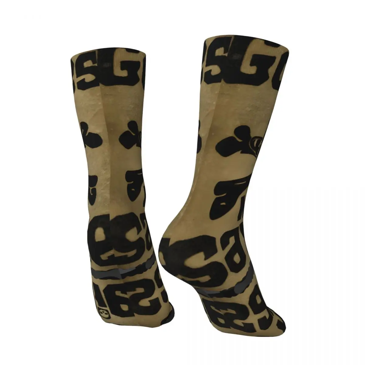 Retro Cool Men's compression Socks Unisex N-Never Say Die Harajuku Pattern Printed Novelty Crew Sock