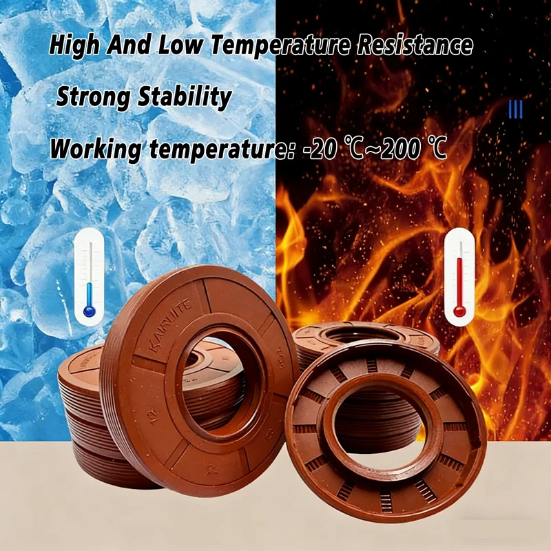 1Pcs TC/FB/TG4 FKM Oil Seal Framework Fluoro Rubber Gasket Rings ID 36mm OD 46mm-56mm Thickness 7mm-12mm for Mechanical Sealing