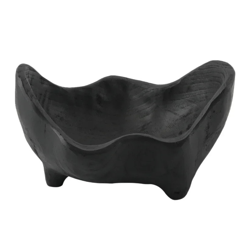 Modern wabi sand wind fruit plate ornament creative abstract irregular ingot shape fruit pocket dried fruit snack plate ornament