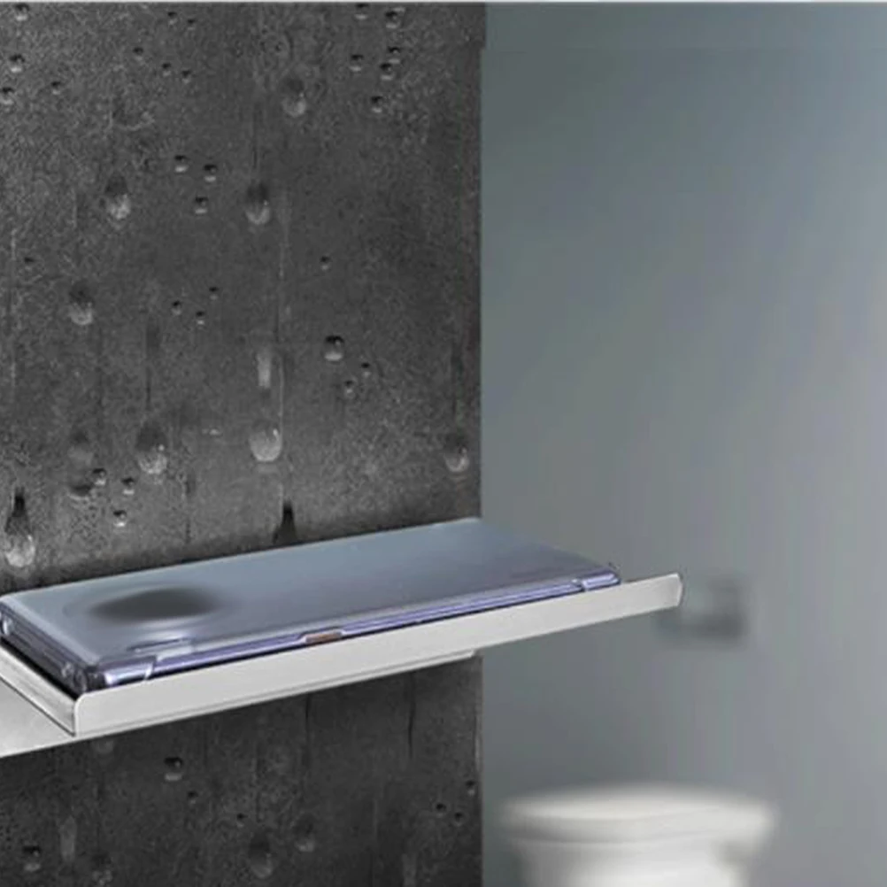 

Stainless Steel Phone Holder Bathroom Tissue Organizer Roll Paper Rack Wall Mount Toilet Paper Holder Anti-Rust Decorative