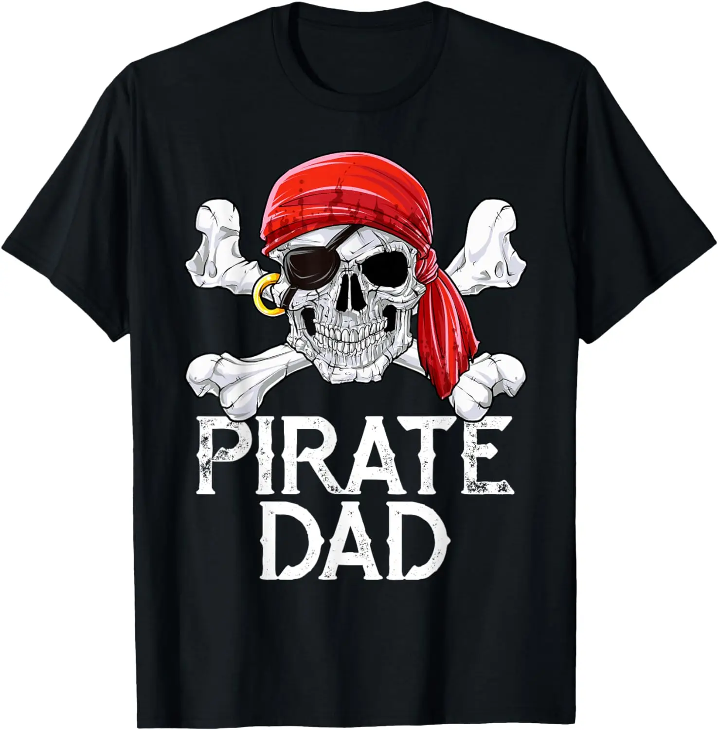 

Pirate Dad T shirt Jolly Roger Flag Skull & Crossbones Tees