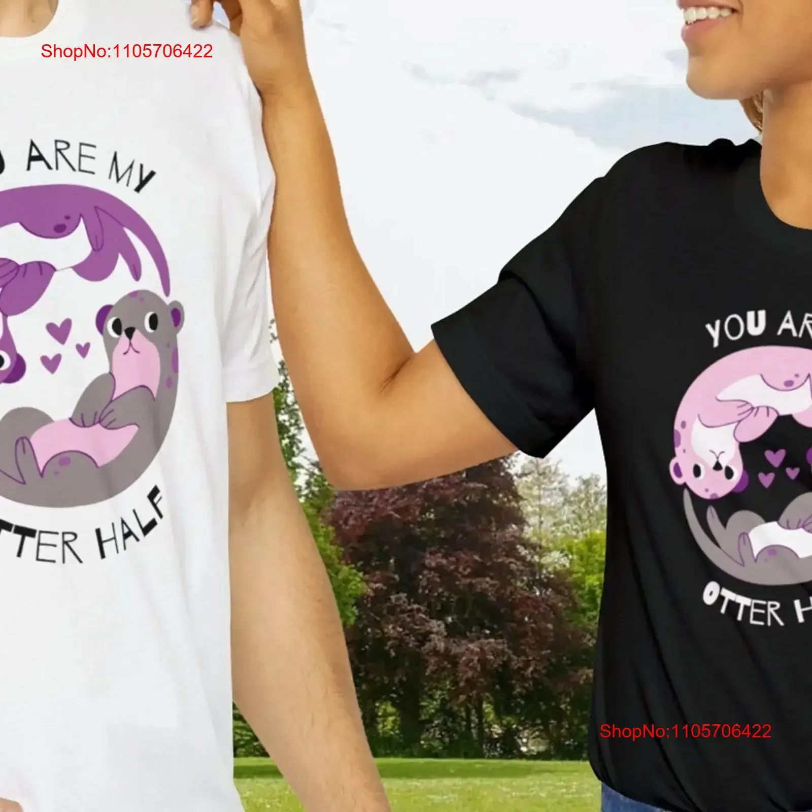 You are my otter half T Shirt other tee Valentine's Day gift loved one funny pun vintage Washed fashion Stylish graphic