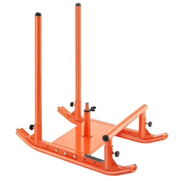 

Steel Weight Sled for Athletic Training, Orange Handle Sled with 1/2' Plate Compatibility