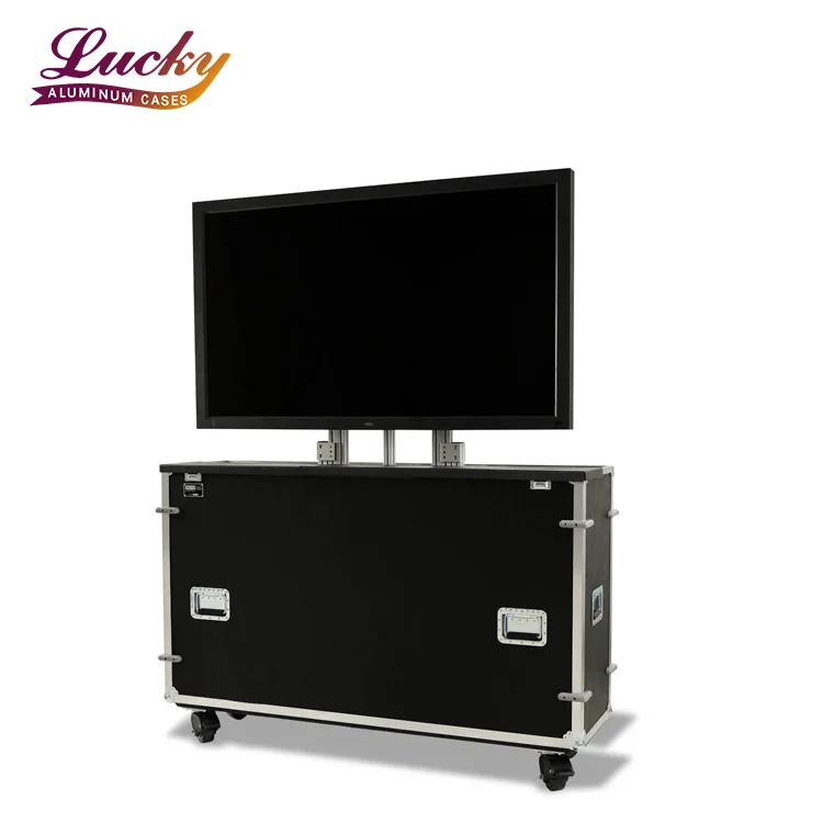 Factory Custom Size  Color logo Aluminum  65 TV Flight case
