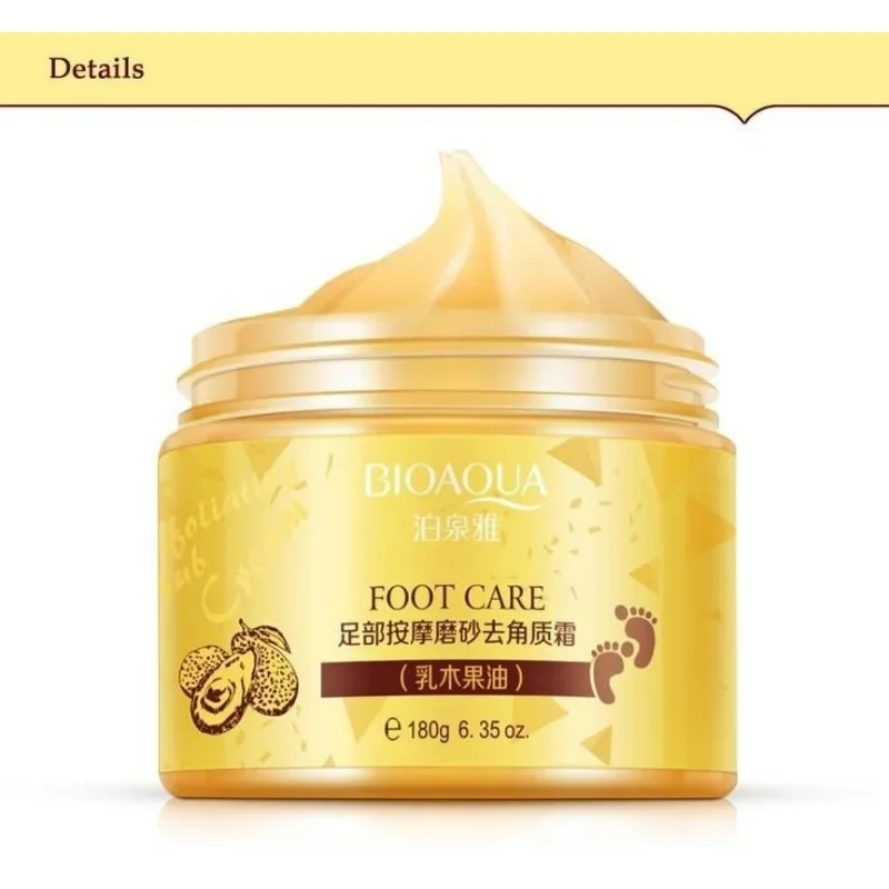 BIOAQUA 24K GOLD Shea Buttermassage Cream Peeling Renewal Mask Baby Foot Skin Smooth Care