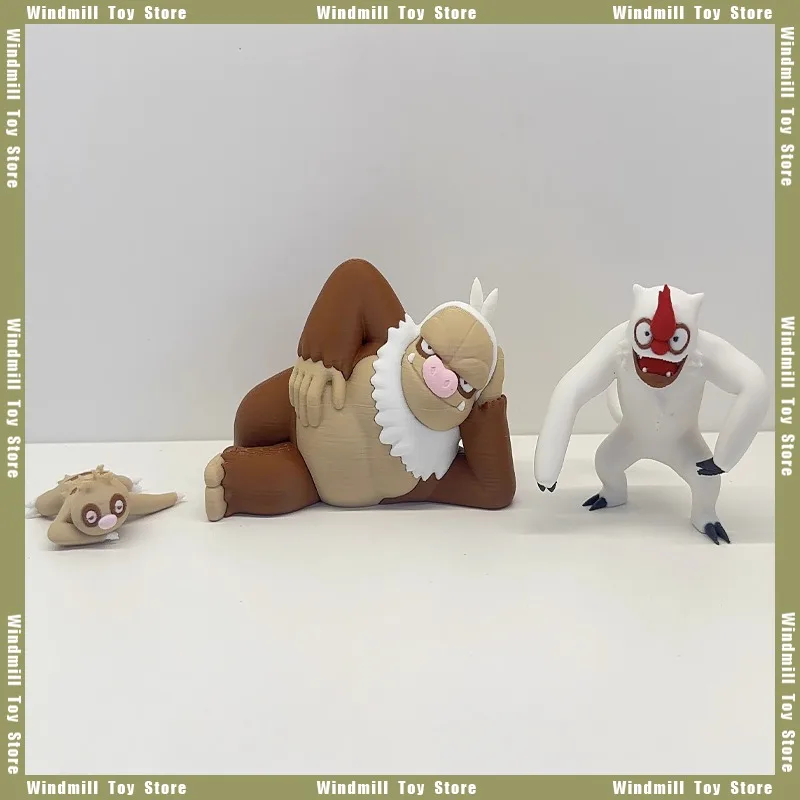 

3D Printing 1/20 Scale World Slakoth Vigoroth Slaking Pokémon Game Peripheral PLA Collections Model Desktop Ornament Decoration
