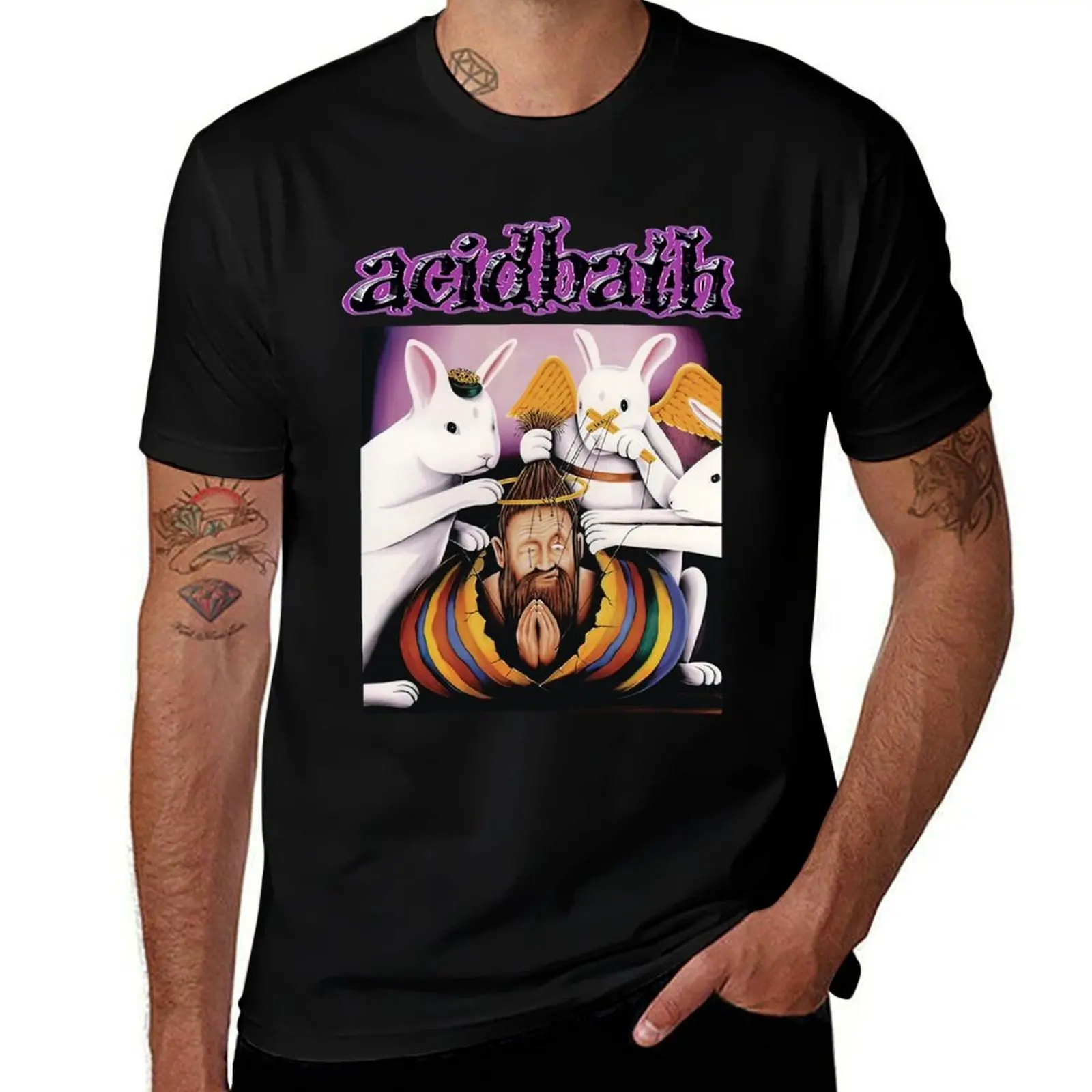 Acid Bath Sludge Metal T-Shirt Durable Work Wear T-Shirt