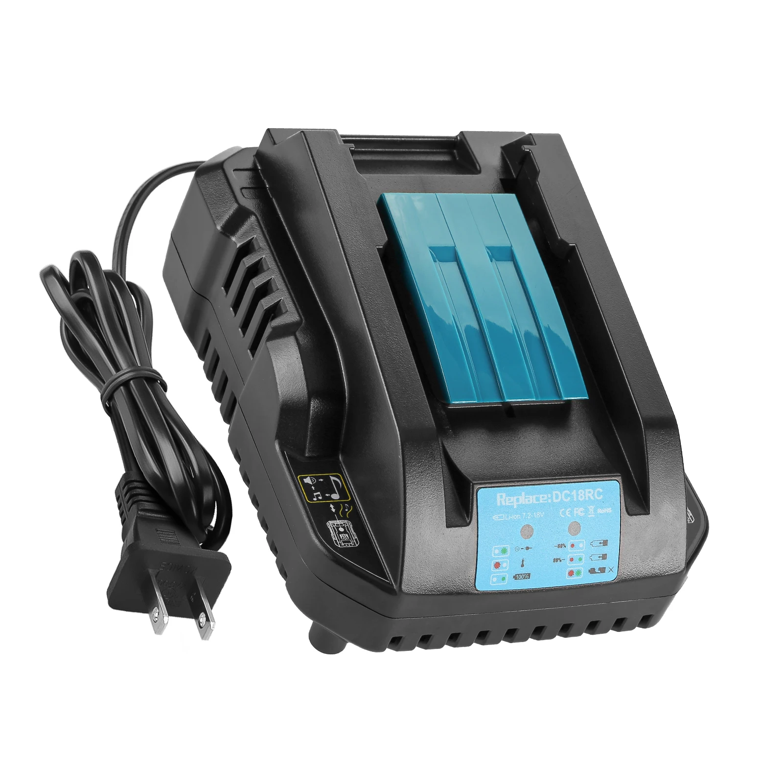 

DC18RC Mini Portable Fast Charger DC18RD DC18RA for Makita 14.4V-18V LXT Li-ion Battery BL1815 BL1820 BL1830 BL1850 BL1860