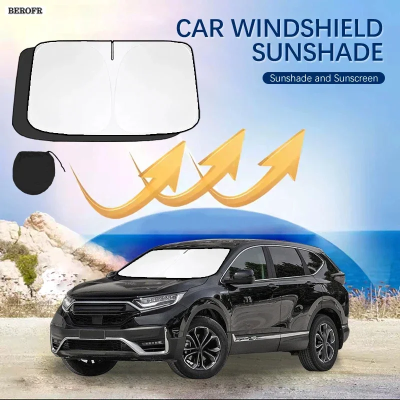 Car Windshield Sun Shade Covers Front Window Sunscreen UV Parasol For Honda CRV CR-V MK1 Summer Car Accessories