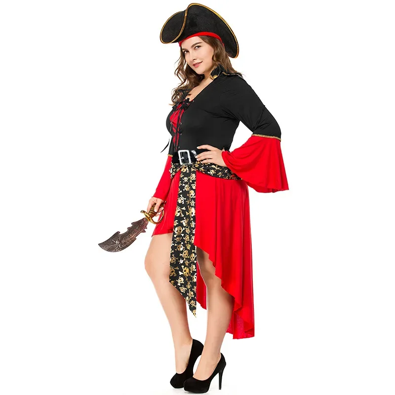 Costume d'Halloween Cosplay pour Femme Adulte, Robe de ixde Carnaval, Vêtements de Jeu de Barrage, Taille Plus, 7,5