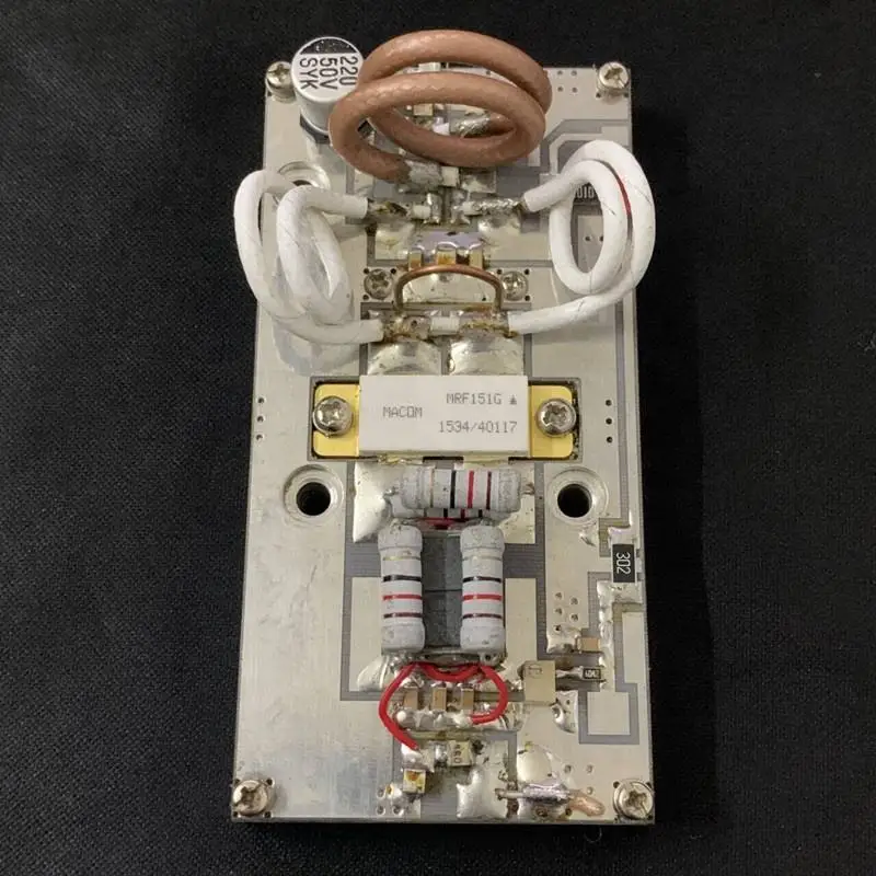 Second hand printed circuit board: MRF151G - Second hand printed circuit board version. Primitive transistor