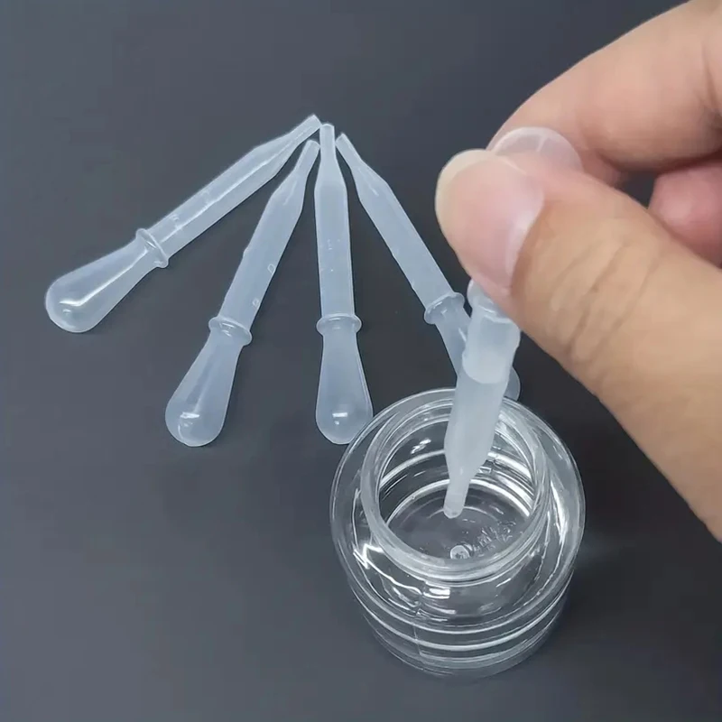 Pipettes de transfert jetables en plastique, compte-gouttes gradués pour les oreilles, les yeux, les huiles essentielles, l'alcool, la peinture, le laboratoire, 5/10 pièces