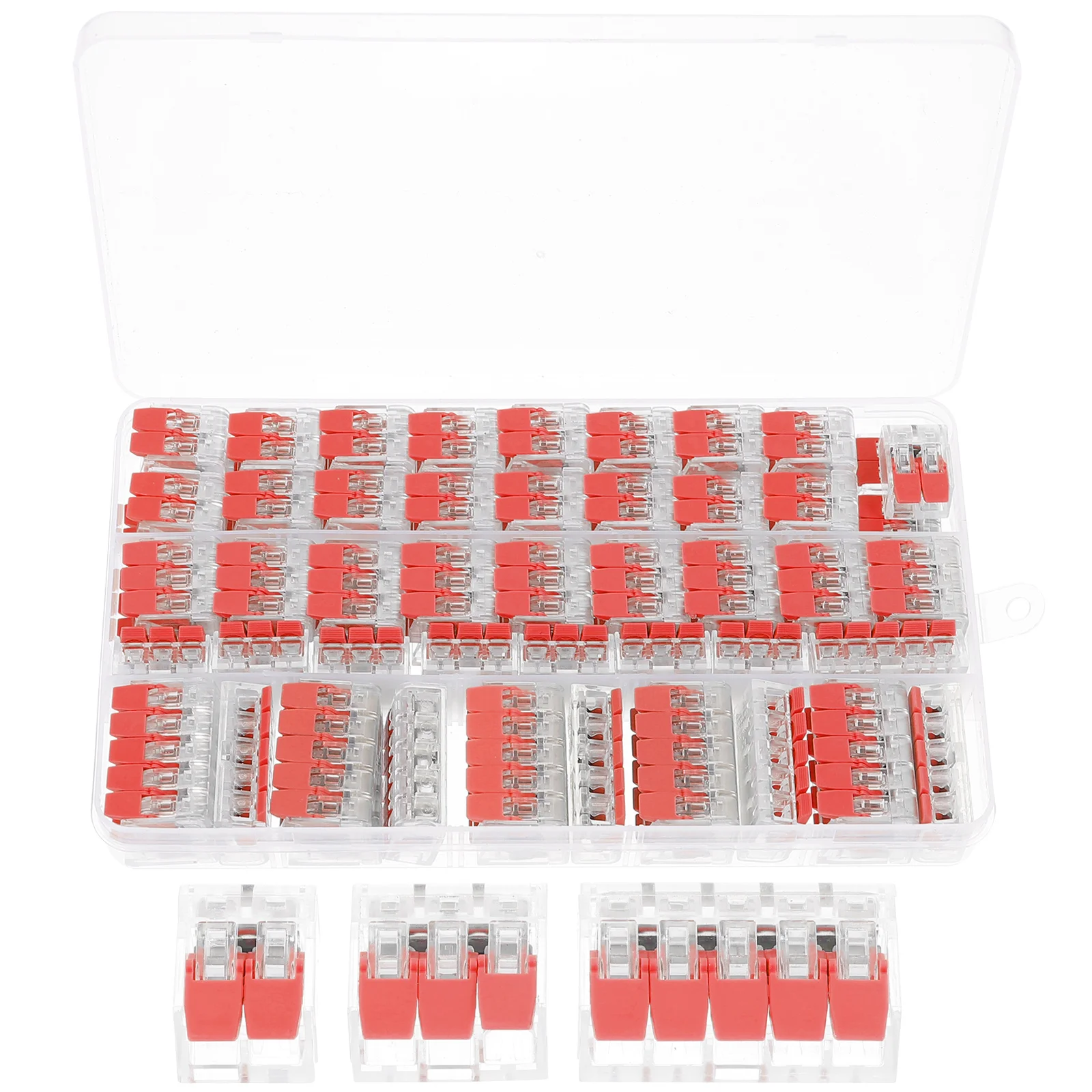 

75pcs Lever Wire Splicing Connector Kit Compact Electrical Connectors For Lighting Fixtures Door Control Wire Splicing Tool