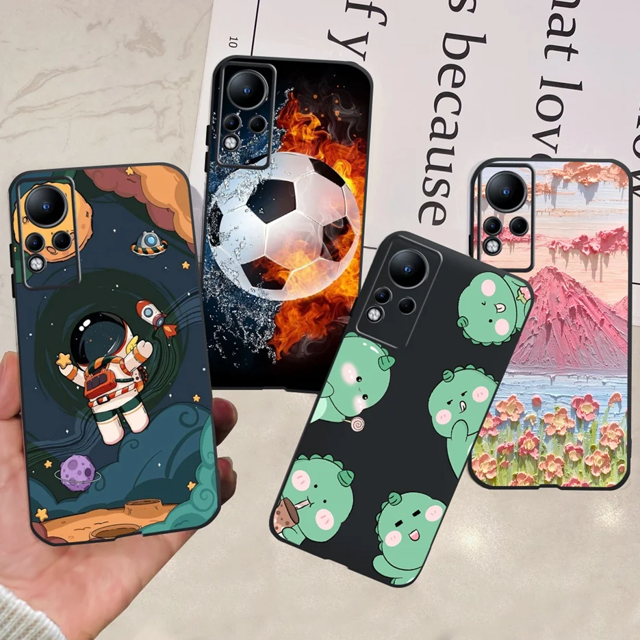 For Infinix Note 11 Case X663 X663B Stylish Painted Back Cover 6.7\'\' Shockproof Phone Case For Infinix Note 11 Note11 Soft Shell