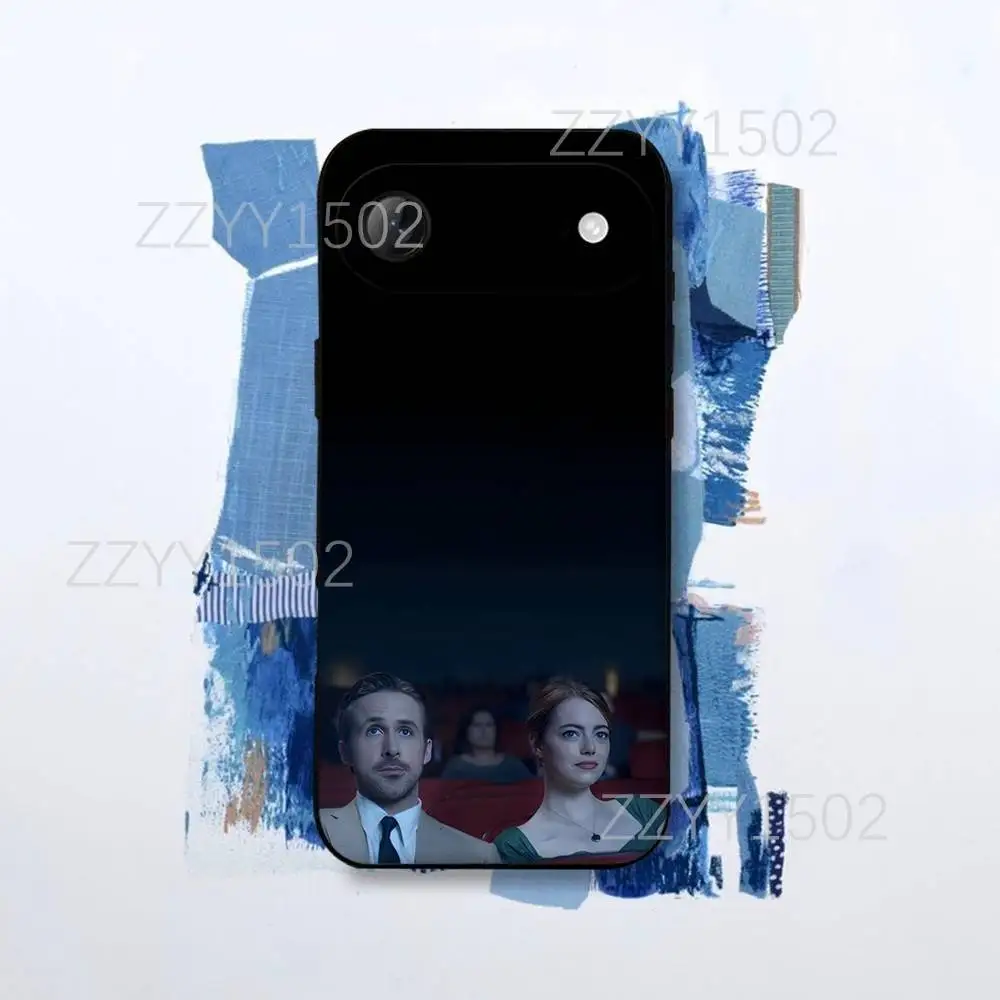 Чехол для телефона L-LaLaLand Movie для iPhone 17,16,15,14,13,12,Pro,Max,Plus,E,SE4,Air,Mini Black Funda Shell