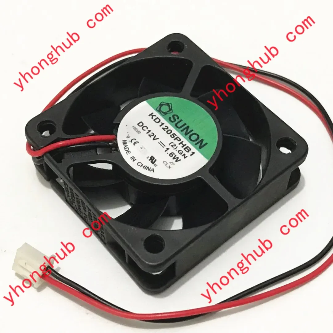 

SUNON KD1205PHB1 DC 12V 1.6W 50x50x15mm Server Cooling Fan