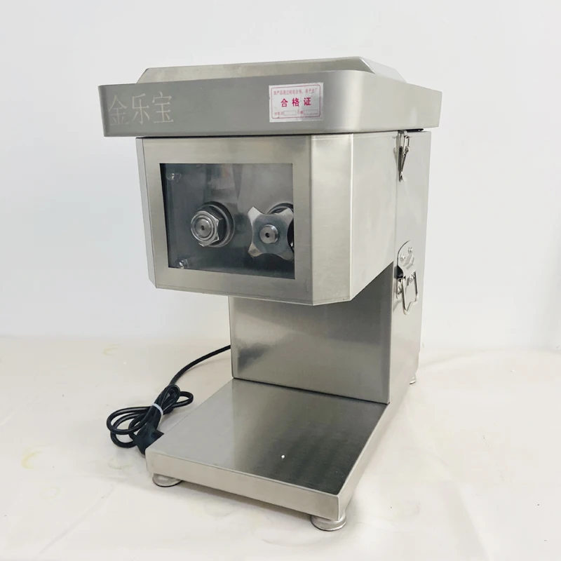 Commercial Meat Cutter Machine 500LB/H Electric Meat Cutting Machine, Meat Shredding Machine 3.5mm Blade Commercial Meat Slicer