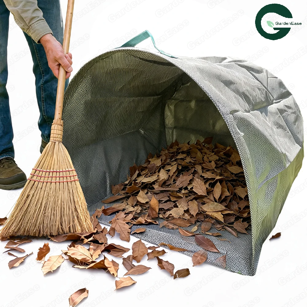 Garden Waste Bag for Outdoor Yard Leaf and Debris Collection Lawn Cleanup Bags for Leaves, Branches, Grass, Dustpan Container
