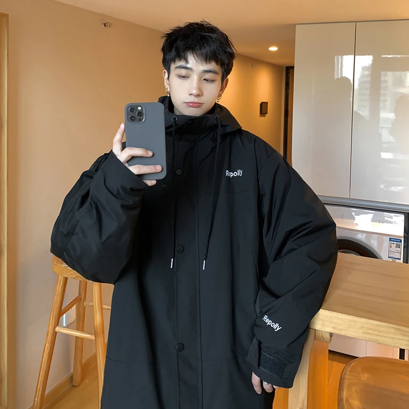 

Men's Workwear Jaet Loose Thi Winter Warm Cold Resistant Cotton Coat Youth Casual Faion Brand JiaRong