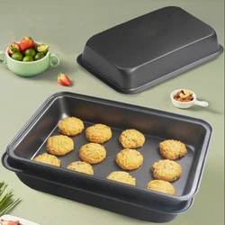 1 pc Rectangular cake baking tray, bbq tray, non-stick roast chicken tray, BBQ tray, home baking tray