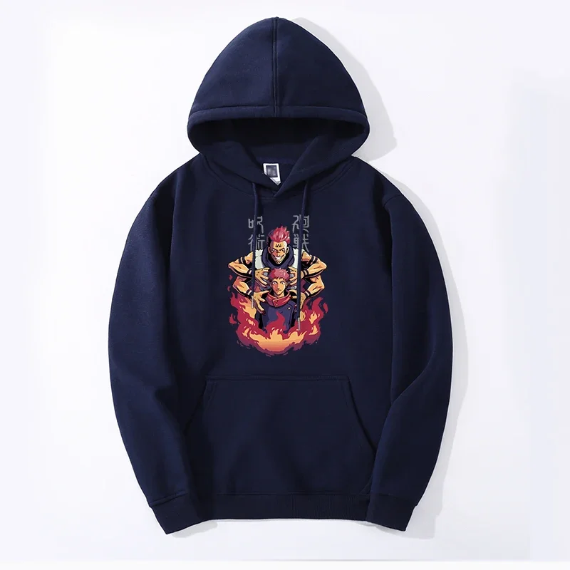 Jujutsu Kaisen anime winter men simple hoodies sweatshirts big size pullovers jujutsusuyisen ryomen Sukuna itadori Yuji hoody