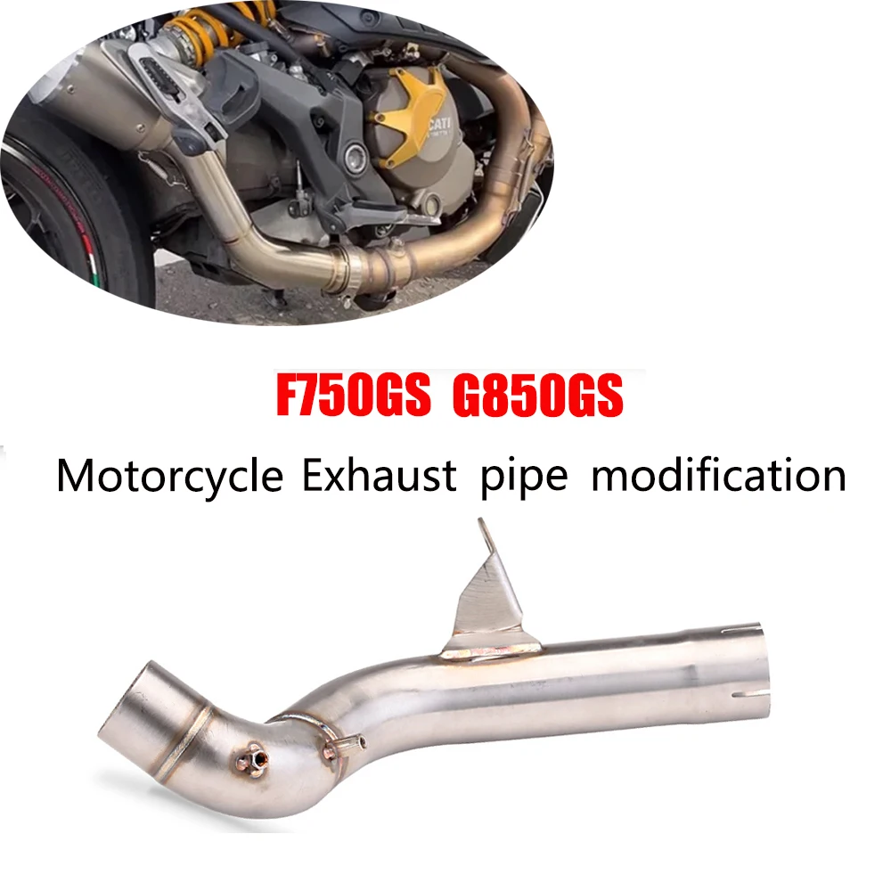 Подходит для BMW F750GS F850 GS F750 GS 2018-2021 модифицированный мотоциклетный глушитель с промежуточной соединительной трубой