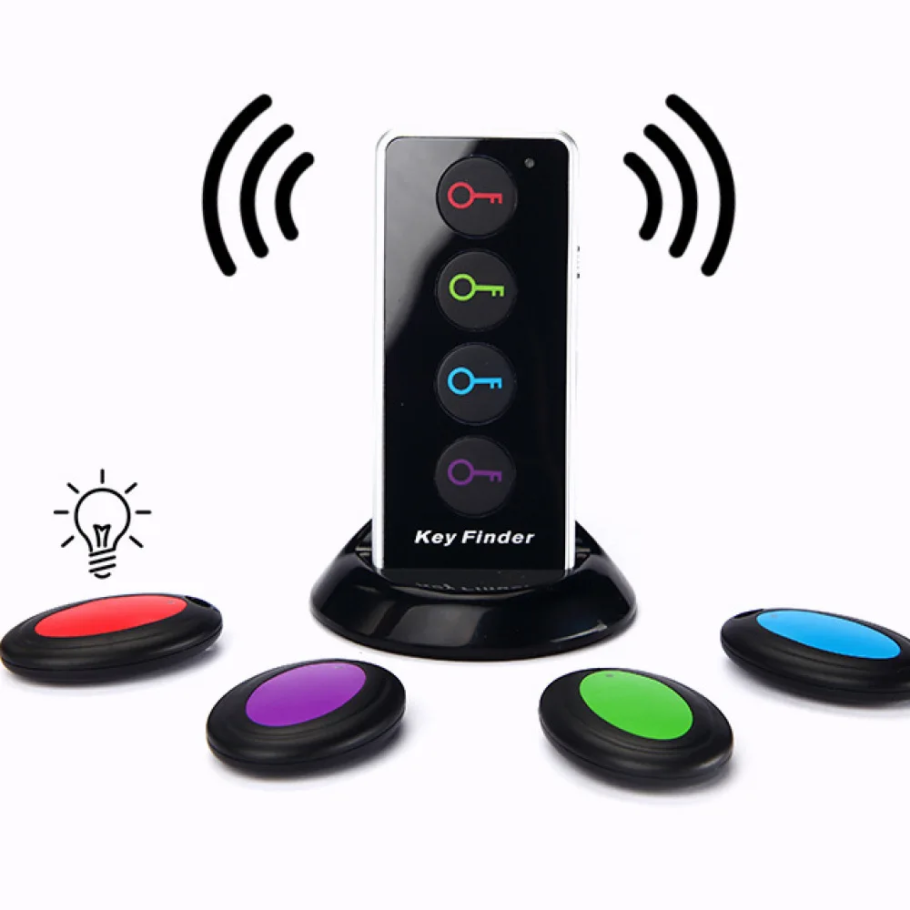 Wireless Key Finder Locator Remote Controlled Alarm Device For Wallet Keys Bag Smart Tracking Gadget Practical Household Tool