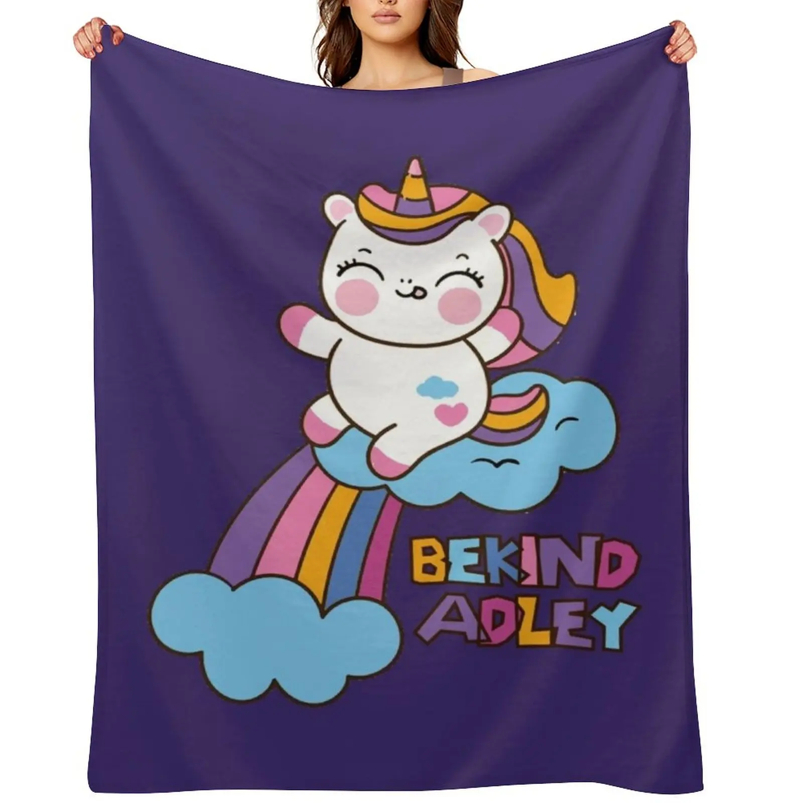 

kawai girl a for adley unicorns cartoon shows70 Throw Blanket Cute Plush Flannel Fabric Extra Large Throw Blankets