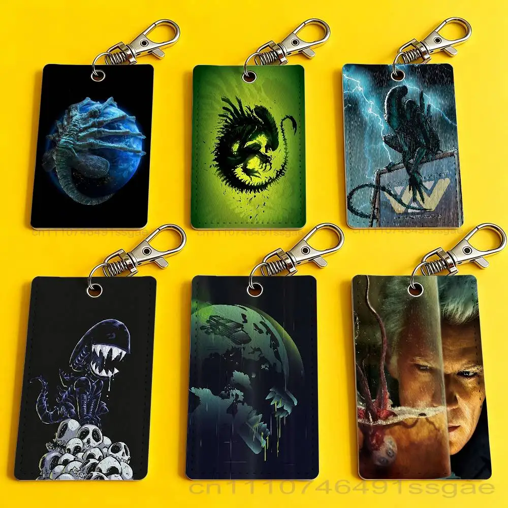 

Cool A-Alien E-Earth Card Holder Keychain Badge Holder Card Pass Hang Rope Lariat Lanyard for Key Rings Accessories Gift
