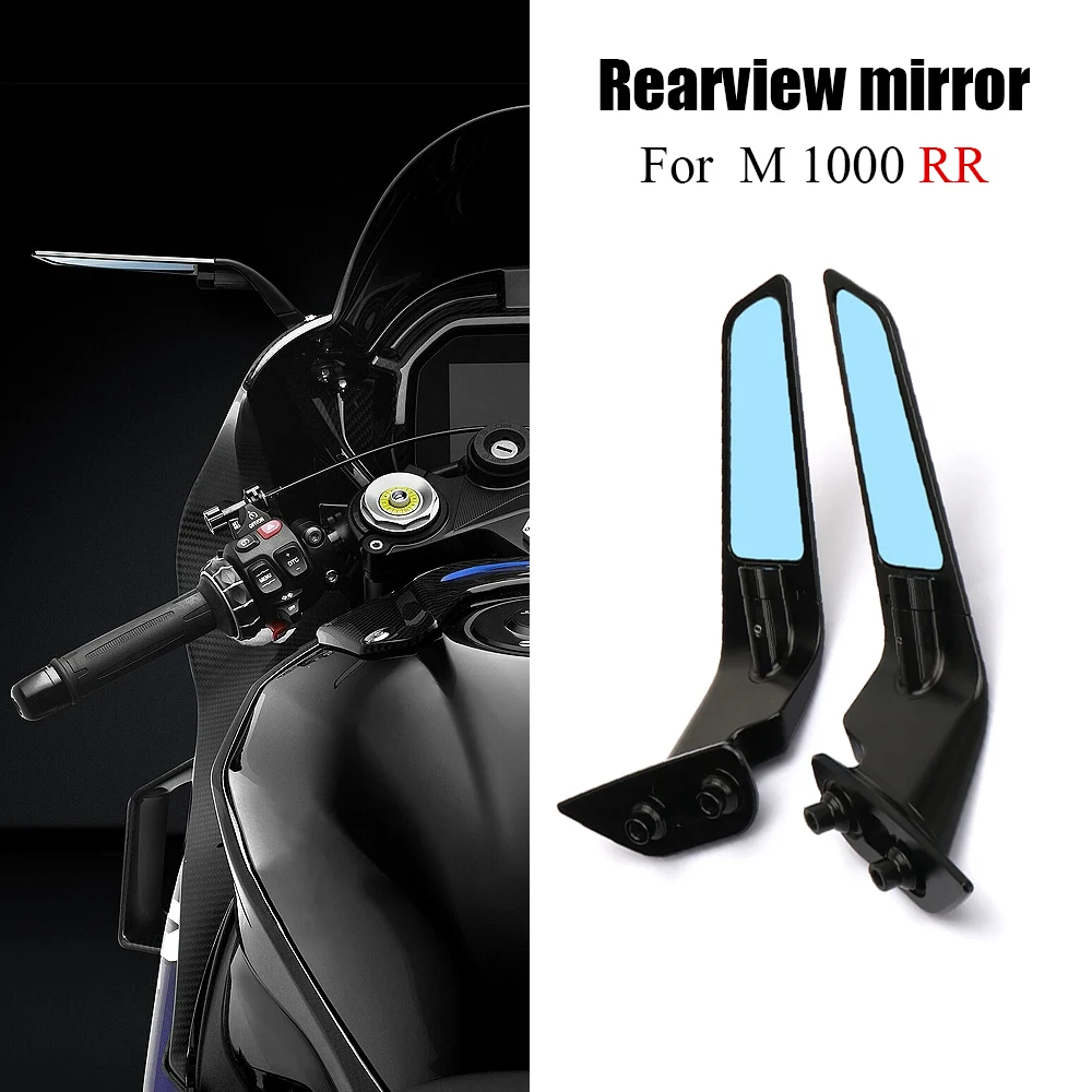 For BMW M 1000 RR M1000RR m1000rr 2020 - 2024 Motorcycle Accessories  Wind Wing Adjustable Rotating Rearview Mirror Black