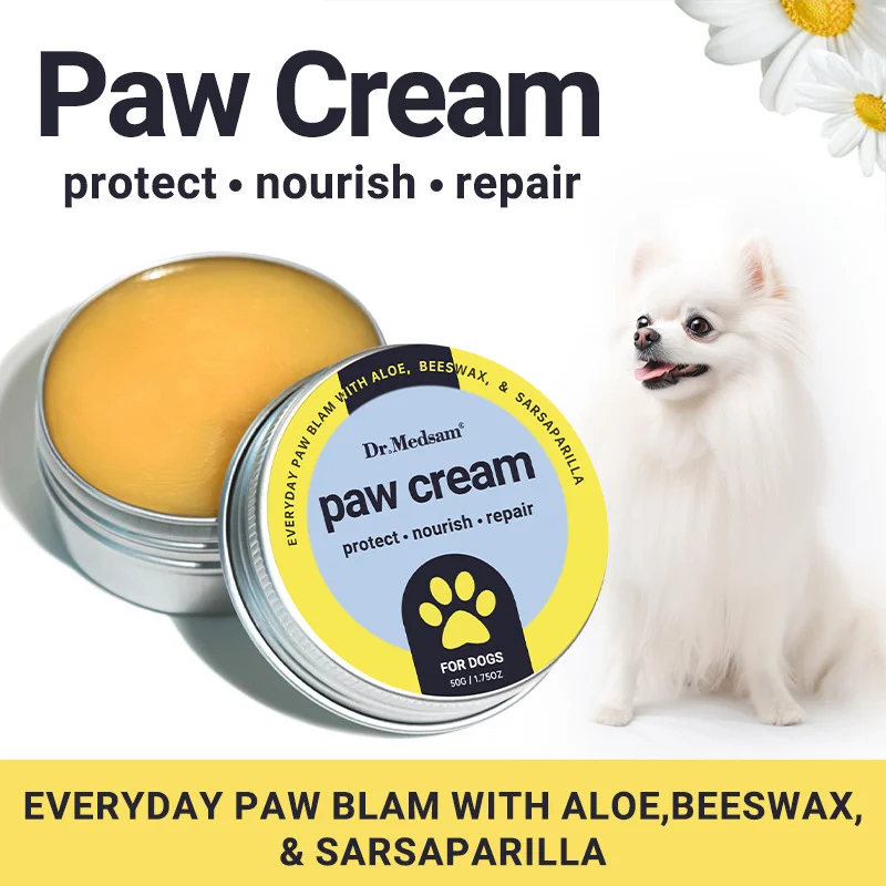 5 pcs Cat and dog paw protection cream, paw anti cracking pet foot moisturizing cream Paw Balm, dog paw moisturizing cream, oil