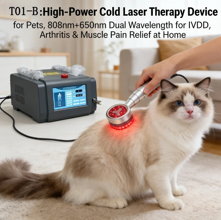 

Ветеринарный лазерный аппарат для домашнего использования для собак, нехирургическое лечение IVDD и обезболивание, холодный лазер 808 нм + 650 нм с регулируемым таймером
