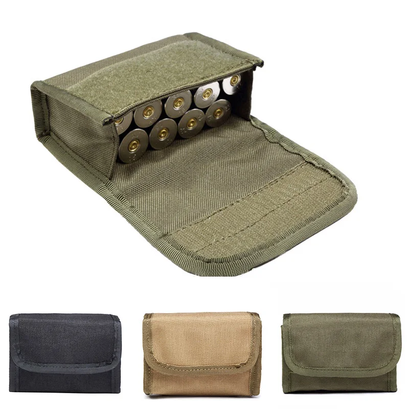 Tactical 10 Round Shotgun Shotshell Reload Holder for 12 Gauge/20G Molle Pouch Ammo Round Cartridge Holder Hunting Accessories