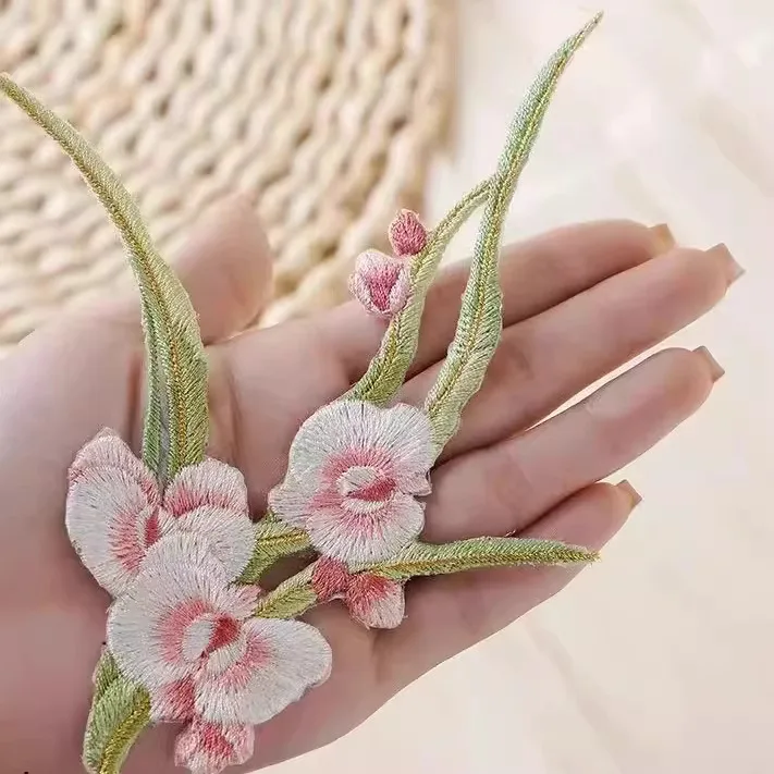 5 Pcs Phalaenopsis Iron On Patches For Clothing,Embroidery …