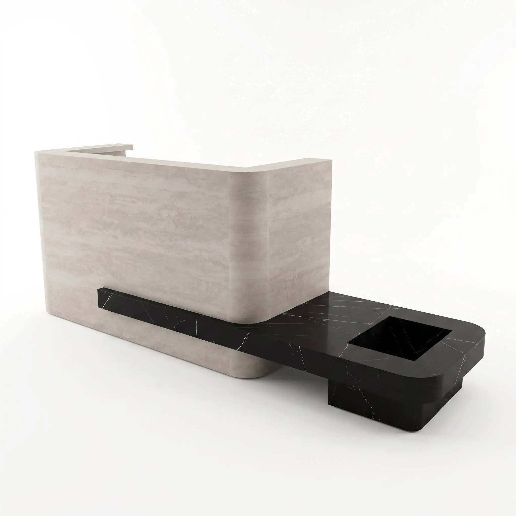 Luxury Custom Reception Counter With Top & Drawers For Hotel Lobby, Spa, Club & Commercial Use, Customized Design