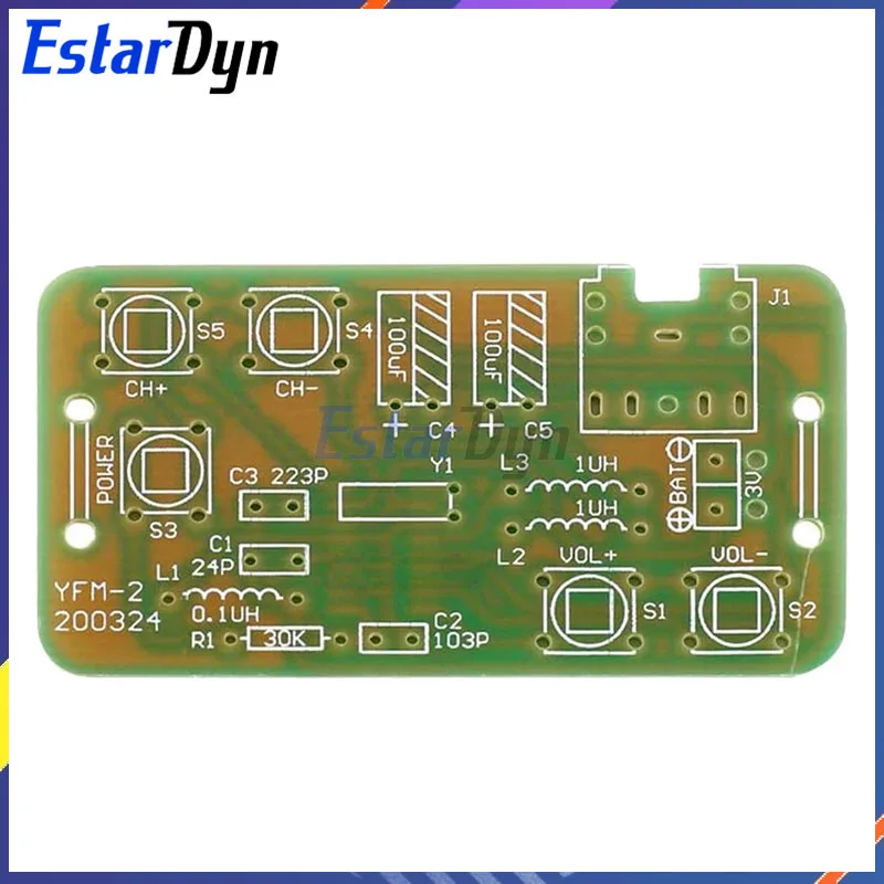 Estardyn 76-108MHz FM Stereo Radio DIY Kit Wireless FM Receiver Frequency Modulation Electronics Soldering Practice Project image 4