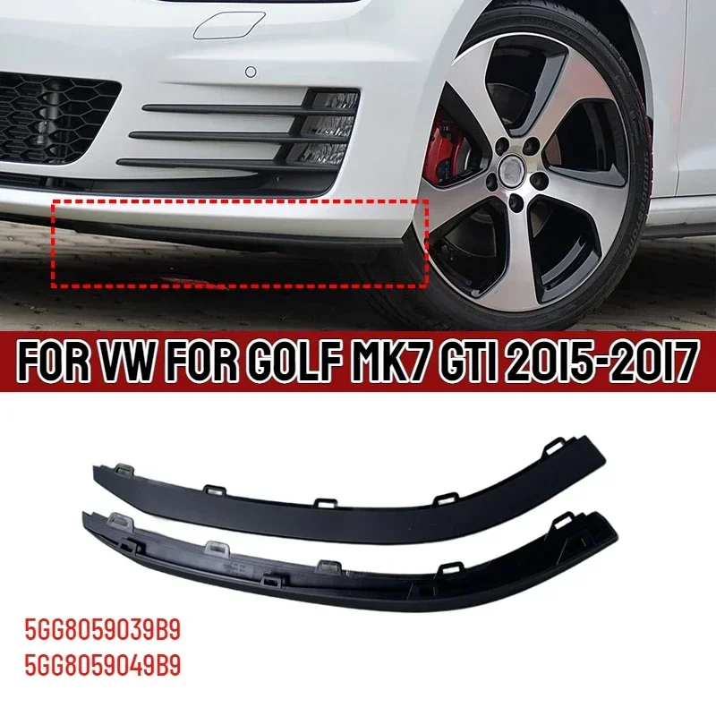 2Pcs Car Front Bumper Lip Air Deflector Valance Trim Lower Spoilers For VW For Golf MK7 GTI 2015-2017 5GG805903 5GG805904