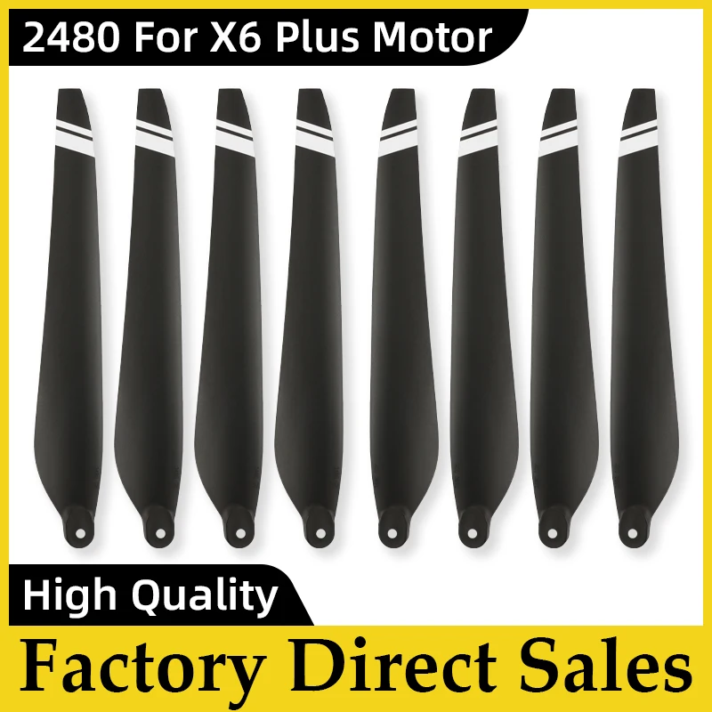 2480 Carbon Nylon Propeller For Hobbywing X6 Plus Motor 24 Inch Folding Drone Propellers Blades Agriculture Drone Accessories
