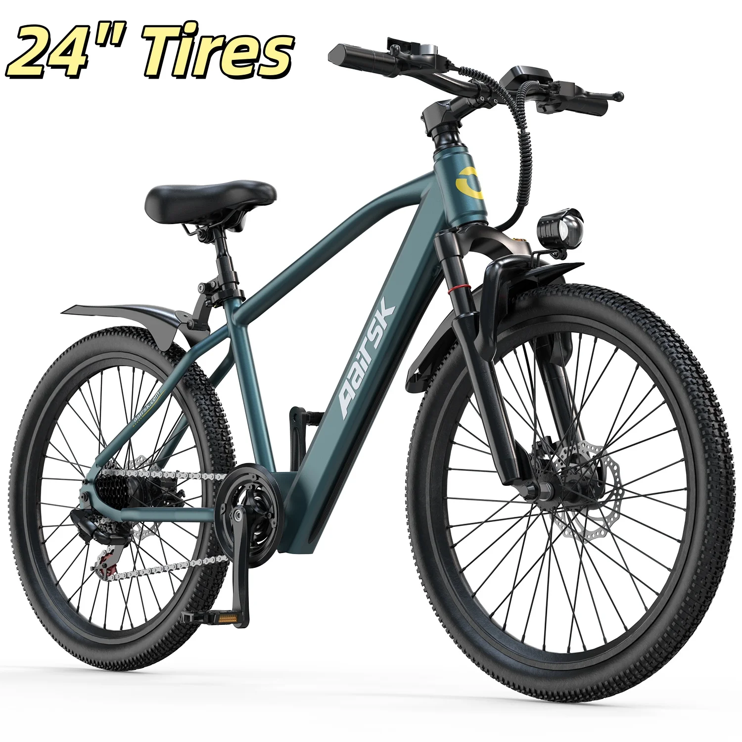 Electric Bike for Adults, 540W Peak Mountain Ebike with 25 MPH, 40 Miles Range, 7 Speed, 36V 10.4Ah Battery Ebike, 24''/26" Electric Bicycle for Commute image 5