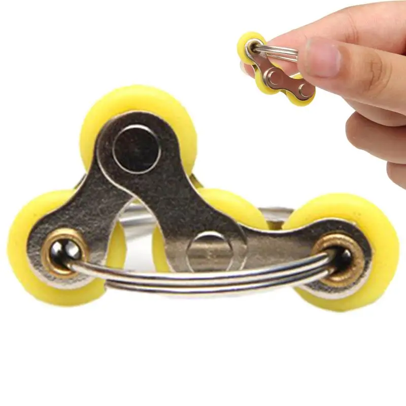 Flippy Kette Spielzeug entspannende Finger Mini Fahrrad Kette Spielzeug Taschen Neuheit Anhänger Finger Übung Spielzeug für zu Hause Klassen zimmer Schlafsaal