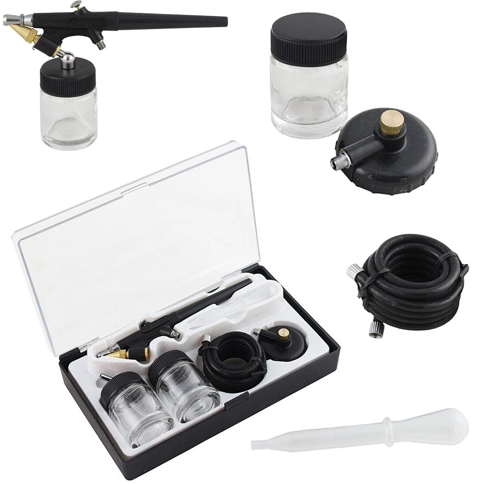 

0.8mm Nozzle Airbrush Set 22cc Single-Action Air Brush Kit Spray Gun Artist Crafts Siphon Feed Airbrush for Model Hobby DIY