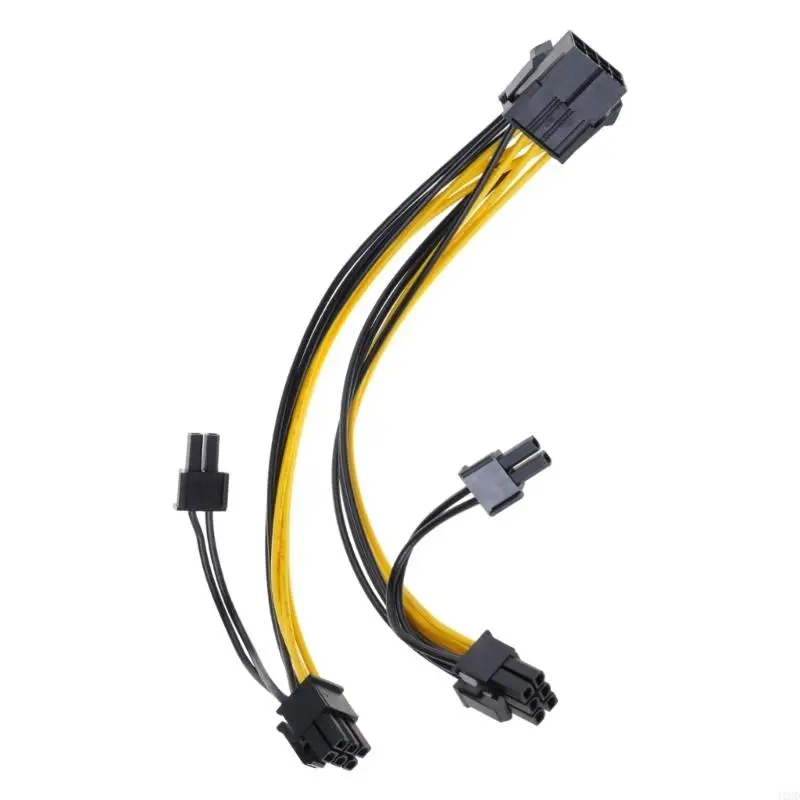 J1HD CPU GPU Graphics Card Adapter Cable CPU 8 Pin to 8 Pin PCI-E Power Cord 25cm