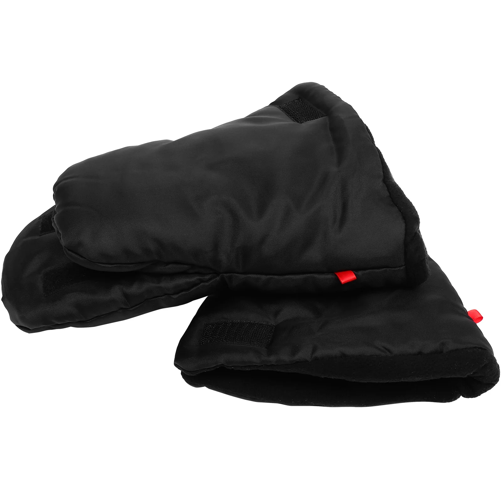 1 par de luvas de carrinho à prova de vento isoladas luvas quentes design destacável para o inverno ao ar livre carrinho mão muff