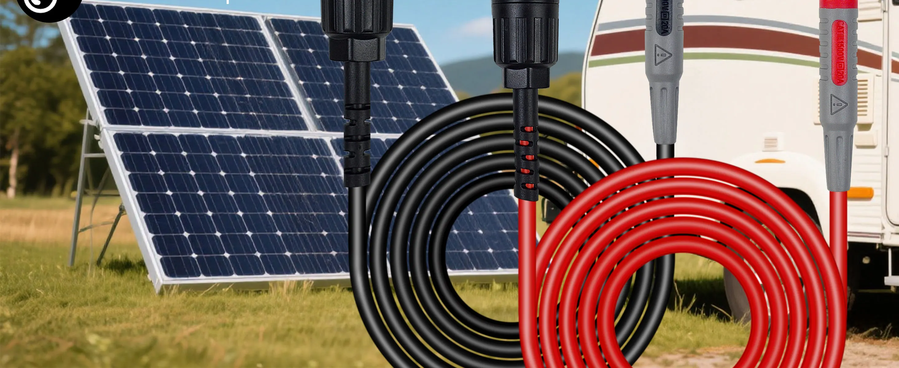 ZIBOO PVLEAD1 Solar-zu-4-mm-Messleitungsset, Solartestkabel drähte 1000 V/20 A für Photovoltaik-Solarpanelsystem. – Detail 2